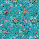 Whimsy - Bloom Teal Yardage (Sold By 1/2 Meter)
